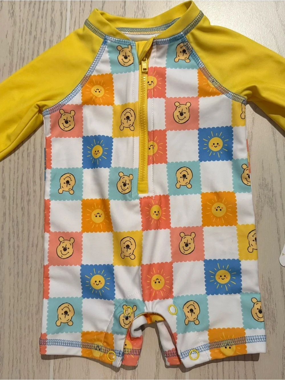 Disney Baby Boys Winnie the Pooh Rash Guard Swimsuit 0-3M NWT